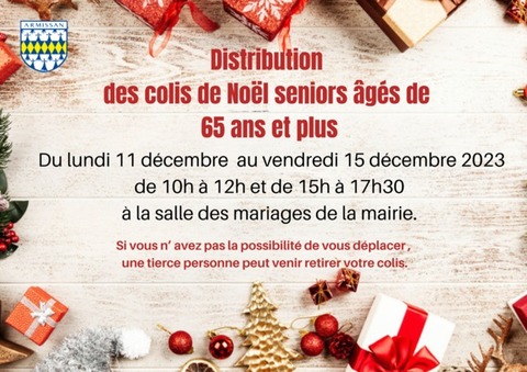 [SENIORS] Colis cadeaux de fin d'année 