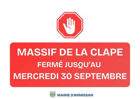 Prolongation de la fermeture du Massif de la Clape