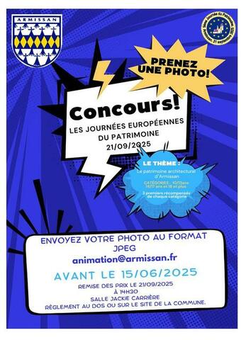 Concours photo des Journées Européennes du Patrimoine 2025 