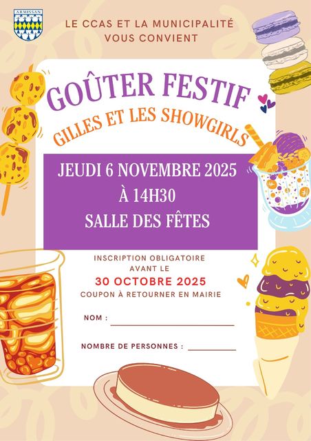 Goûter festif pour les seniors – Jeudi 6 novembre 2025