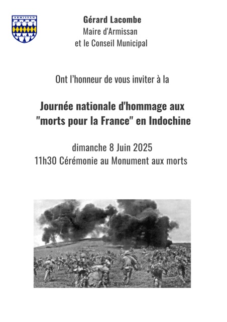 Cérémonie d’hommage aux « Morts pour la France » en Indochine
