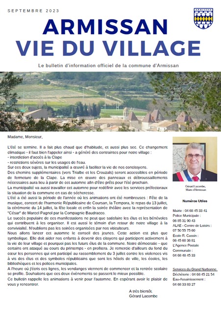[Bulletin Municipal] Juillet 2024